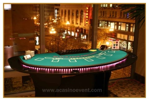 Blackjack and Poker Table Rentals